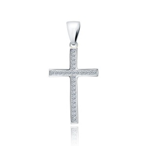 Pandantiv cruce argint cu pietre DiAmanti Z1827CR_W-DIA (Argint 925‰ 1 g.) Pandantiv cruce argint cu pietre DiAmanti Z1827CR_W-DIA (Argint 925‰ 1 g.)